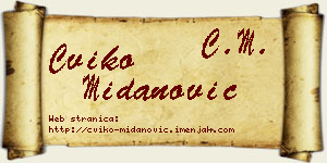 Cviko Midanović vizit kartica